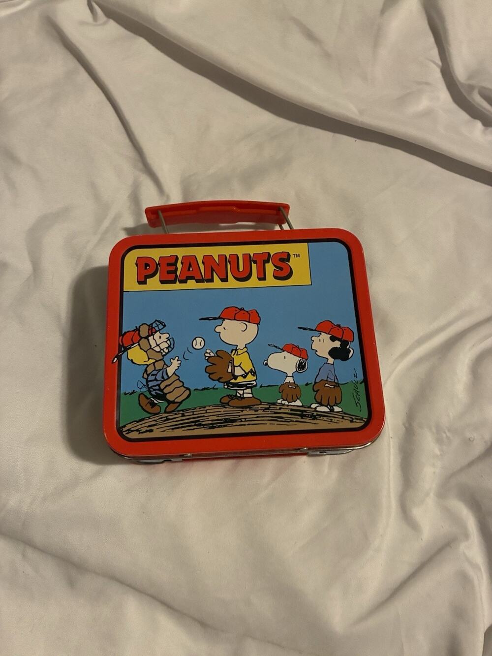 Peanuts Metal Lunch Box- Charlie Brown Snoopy